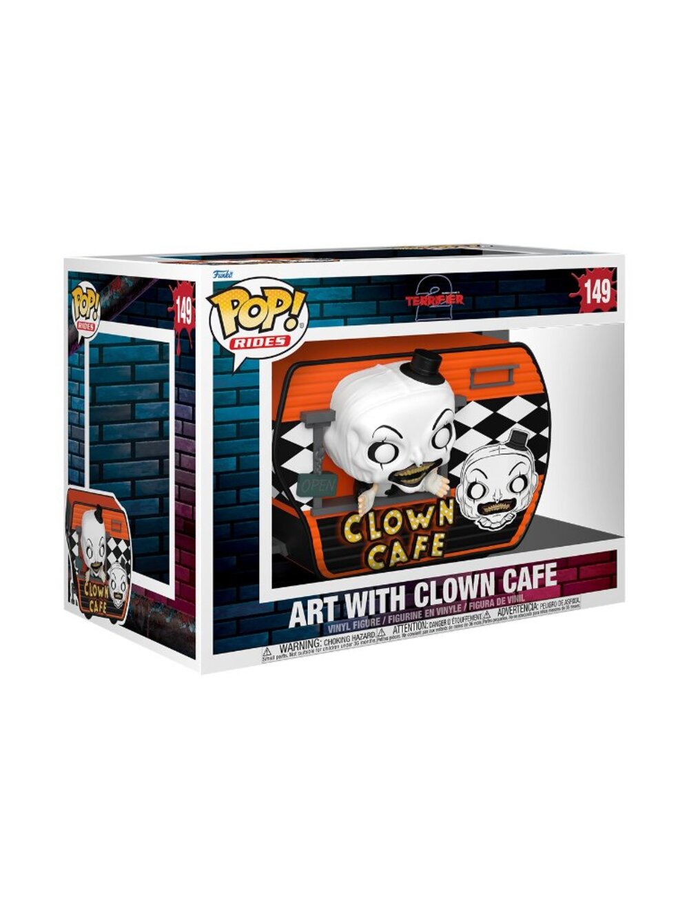 Funko POP! Horror Deluxe Terrifier 2 Art w Clown Cafe Figure #149!
